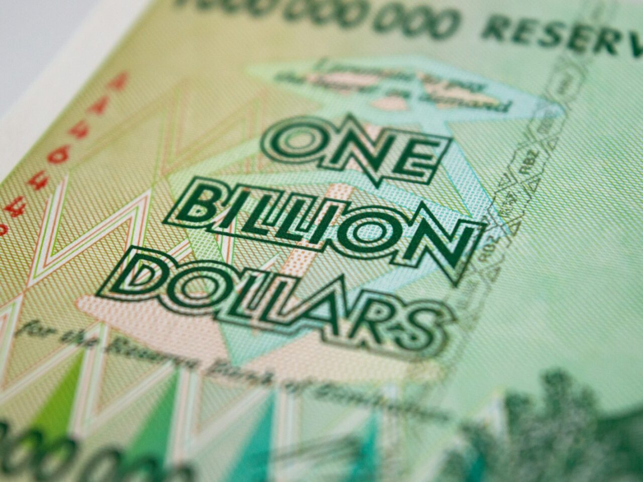 a one billion dollar bill with the words one billion dollars printed on it